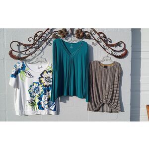 3 Ladies XL tops all in excellent condition.